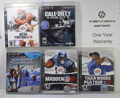 Sony Playstation PS3 Game Lot of 5 All Very good NCAA Call of Duty Madden etc.