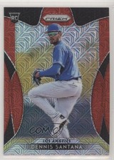 2019 Panini Prizm Tier II Red Mojo Prizm 40/299 Dennis Santana #181 fv8