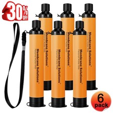 Personal Water Filter Straw Portable Water Purifier Survival for Hiking Camping