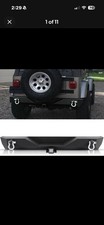 Rear Bumper Fits For Jeep Wrangler Tj Yj 1987-2006 With 2 Hitch Receiver D-rin Rear Bumper Fits For Jeep Wrangler Tj Yj 1987-2006 With 2 Hitch Receiver D-rin
