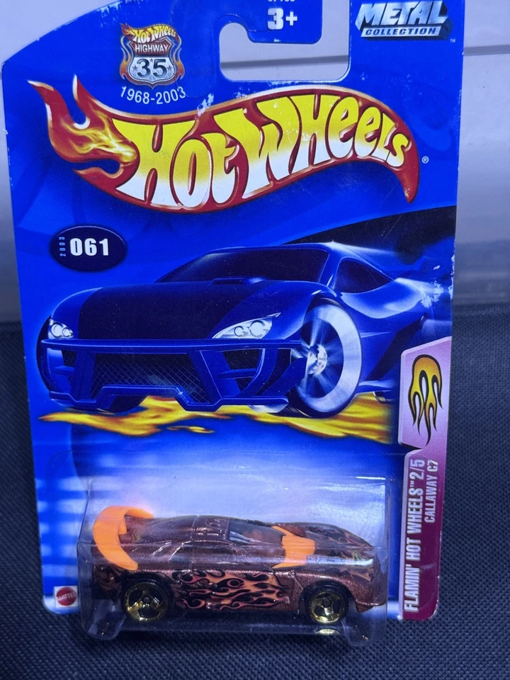 Hot Wheels #61 Flamin' Hot Wheels 2003 2/5 Callaway C7, primeras ediciones 2003 061 Foto 2 de 2