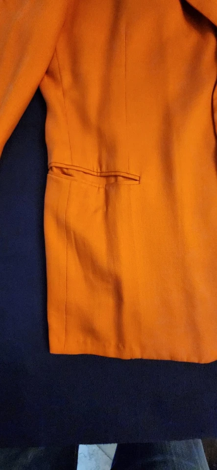 Blazer Pal Zileri Hombre Sartoriale Salmón Naranja 100% Seda EE. UU. 42; UE 52; Foto 3 de 4