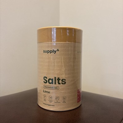 Supply6 Salts, Electrolyte Mix, Flavor Lime, 4g x 18 Sachets, EXP: 01/2027