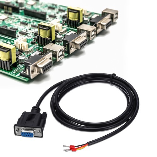 22AWG DB9 Female to 235 Bare Wire with 3 Wiring Terminals,4.9 ft - Afbeelding 4 van 6