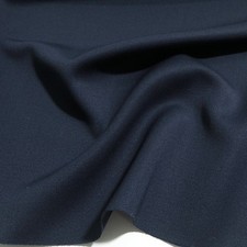 Doppeltes Wolltuch in Dunkelblau als Bekleidungsstoff Mantelstoff Jacken Pullis