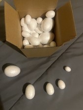 Assorted Sizes Foam Eggs For Crafting, Easter, 58 Count, 3/4  to 2.25  in height