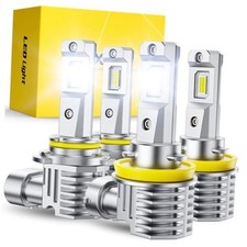 H11 9005 LED Bulbs, 900 Brighter HB3 H8 H9 Light Bulbs, Plug N Play, 9005 H11