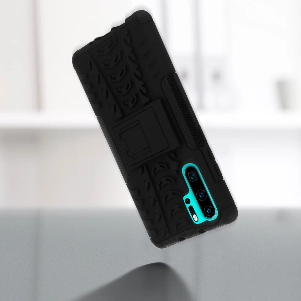 Coque Huawei P30 Pro Protection Hybride Antichoc Rigide Support Vidéo - Noir - Photo 4/4