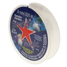 Stretch Magic Elastic Beading Cord - Clear - 0.8mm - 5 Metres
