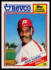 1988 Topps Revco League Leaders Juan Samuel #7 Philadelphia Phillies