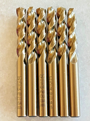 6 new Precision Twist Drill 15/64'' QC-41CO Cobalt HSCo Screw Machine Length USA