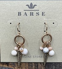Barse Meridian Earrings- African Opal- Bronze...