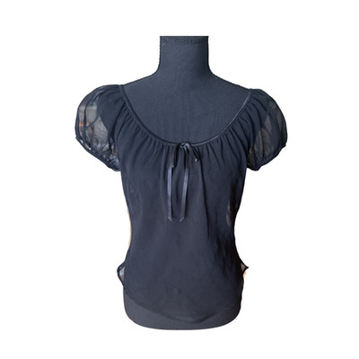 Y2K Vintage Younique Brand Sheer Black Babydoll Top Sz Medium
