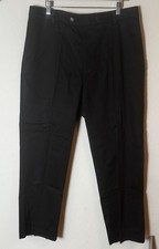 Roundtree Yorke TravelSmart Black Dress Pants Men s 36x28 CoreComfort
