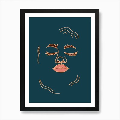 Ins Wasser 1 Kunstdruck gerahmt Wandbild Poster Leinwanddruck Bild