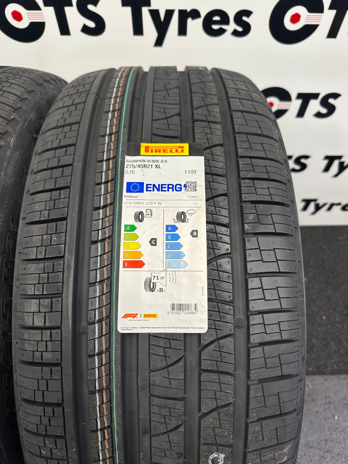 1X 275/45R21 Pirelli Scorpion Verde ALL SEASON 110Y XL NCS LR - 275 45 21