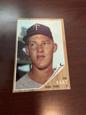 1962 Topps #21 Jim Kaat HOF. EX(oc)