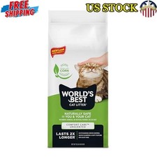 Natural Cat Litter Quick Clumping Flushable Dust Free Odor Control Easy Scooping