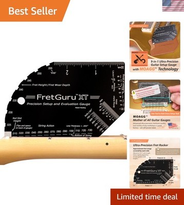 XT Guitar String Action Gauge   Pro Fret Rocker, Bridge & Pickup Spacing Rule...
