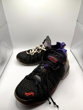Kylian Mbapp x Nike LeBron 18 Youth 6.5 Sneakers Black Purple Basketball Shoes