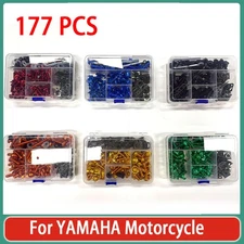 177PCS For YAMAHA Motorcycle Accessories Fairing Bolts Kit Bodywork Screws New