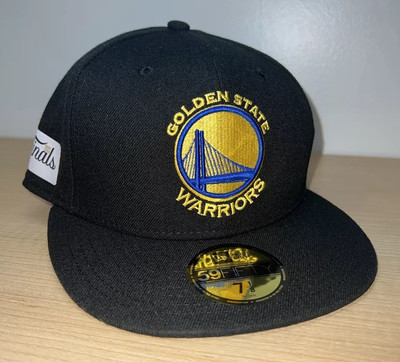 New Era Golden State Warriors 59Fifty 2022 Finals Black Fitted Cap Hat 7 1/8 NWT