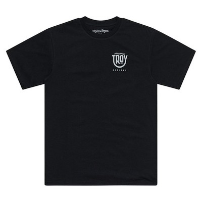 Troy Lee Designs MX Smiley Casual T-Shirt Frühling 2025 Schwarz