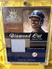 2003 Donruss Diamond Kings Alfonso Soriano GameWorn Jersey Relic 294/400 Yankees