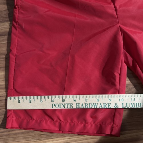 Vintage Weekender Nylon Swim Trunks Mens Large Red 90s Beach Shorts Made USA - Picture 13 of 20