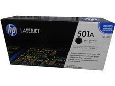 HP Q6470A 501A Black Toner Cartridge Genuine OEM Original