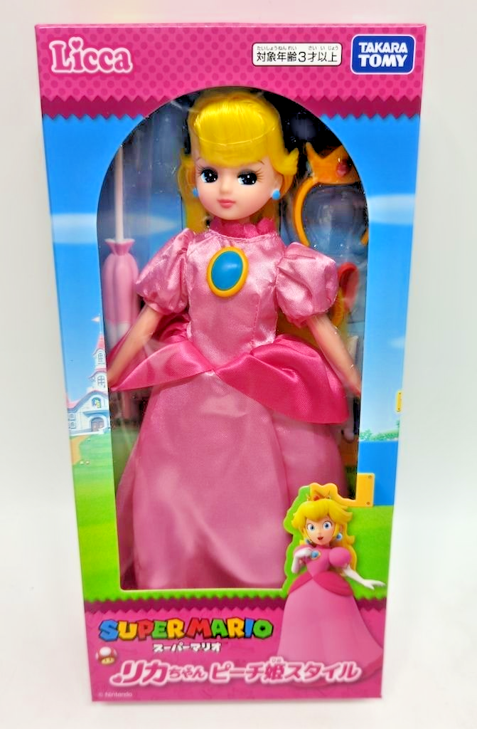 Takara Tomy Licca Super Mario Princess Peach Style Doll Dress