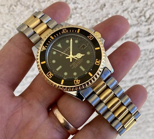 Vintage Austin Scuba Master Dive Quartz Watch 300ft Seiko Movement Runs Diver