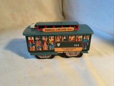 Vtg. F.E.Walts Tin Railway Trolley Cable Car San Francisco 514 Powell Mason RL