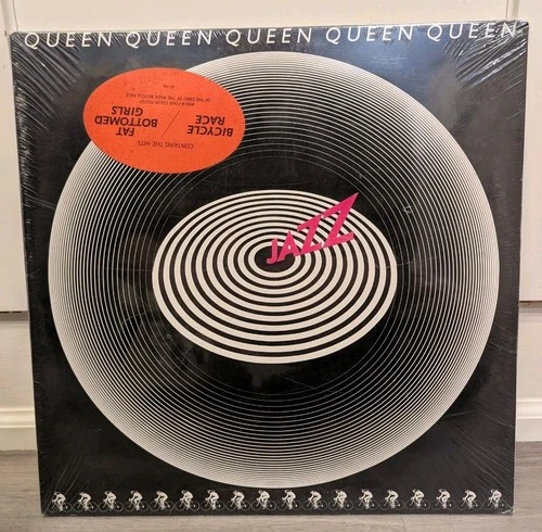 Queen, Jazz, sealed LP, First Press, Hype 6E-166 Unopened Complete W Poster !
