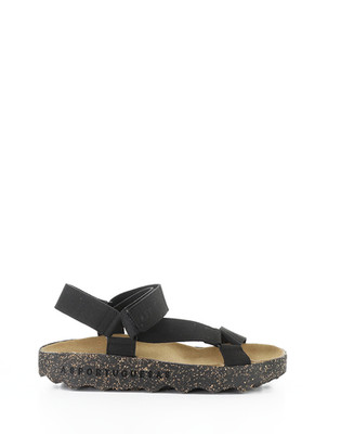 ASPORTUGUESAS Women's CLEW222ASP Cork Sole Hook & Loop Strap Sandals