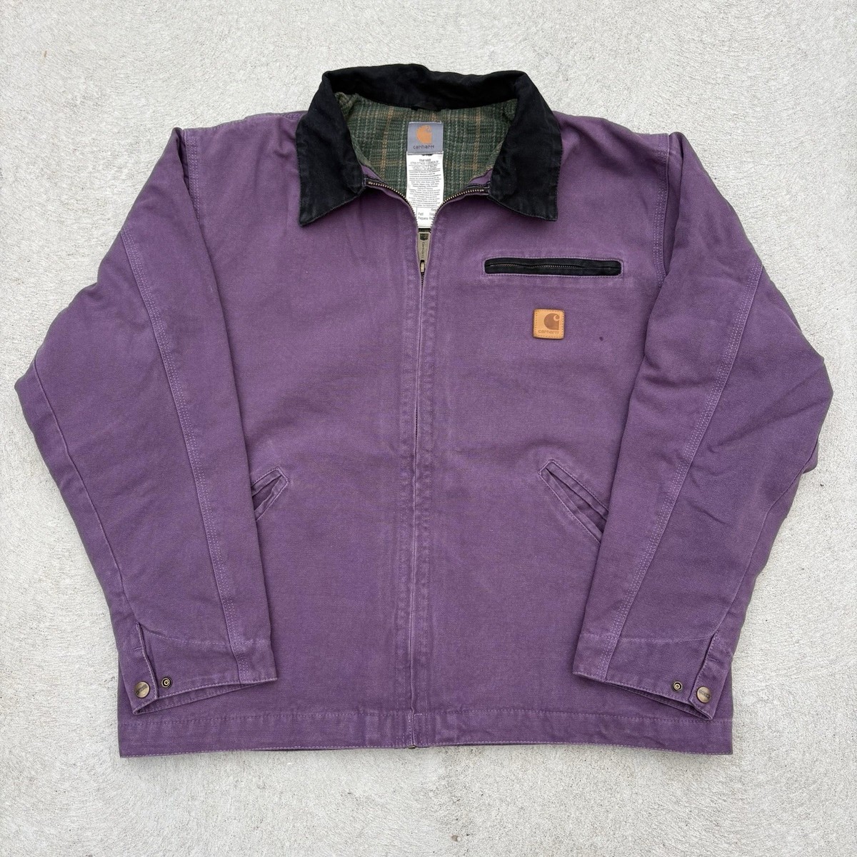 VINTAGE European Grape Carhartt 90s J97 PTL Detroit Jacket with