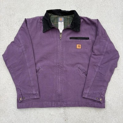 VINTAGE European Grape Carhartt 90s J97 PTL Detroit Jacket with