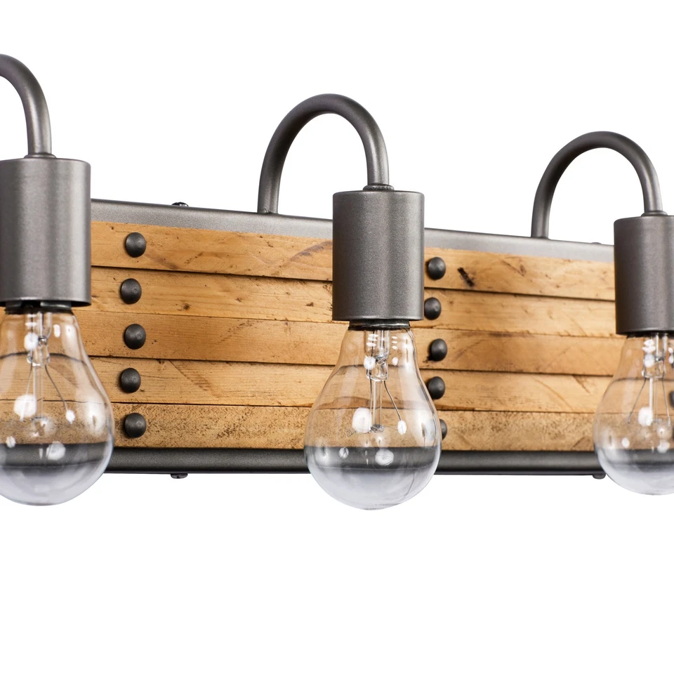 Luz tocador baño Varaluz 334B04 Ella Jane 4 luces 28"W - bronce Foto 3 de 4