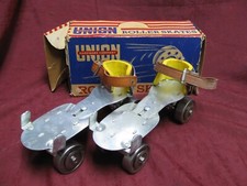 NOS Vintage Sealand - 1950s Union Hardware Company Number 5 Metal Roller Skates