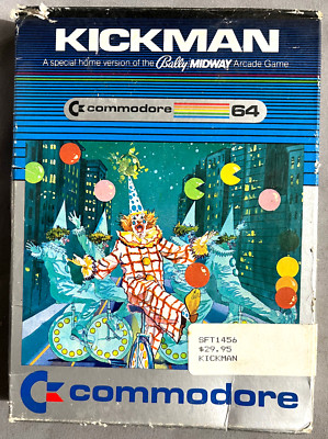 Kickman Arcade Style Game Commodore 64 Cartridge Untested w/manual 1983