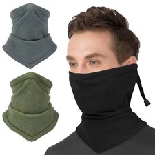 Winter Soft Fleece Neck Warmer Neck Gaiter Ski Warmer Face Mask for Men Women US