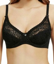 Berlei Heaven Lace Bra Black Size 36C Underwired Full Cup Comfort B5041 New