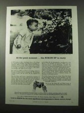 1959 Nikon SP Camera Ad - At the Peak Moment