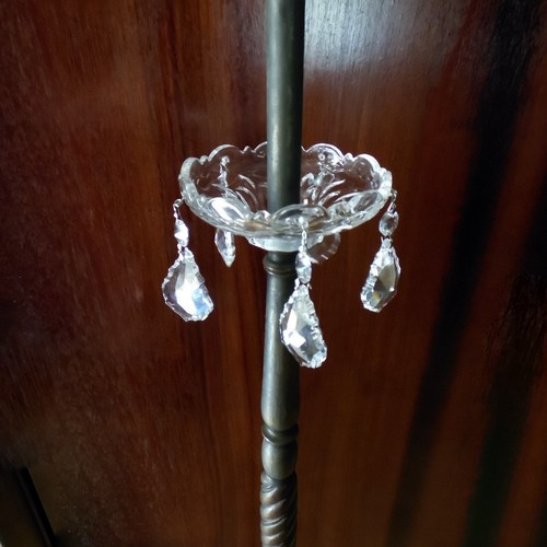 1 PIECE CRYSTAL BOBECHE 4+5/8" DIAMETER WITH 5 CRYSTAL GLASS DROPS eBay