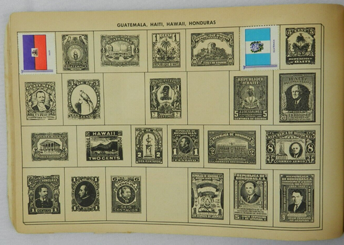 Around the World United States and Foreign Postage Stamp Album - 200+ Stamps - Picture 13 of 24