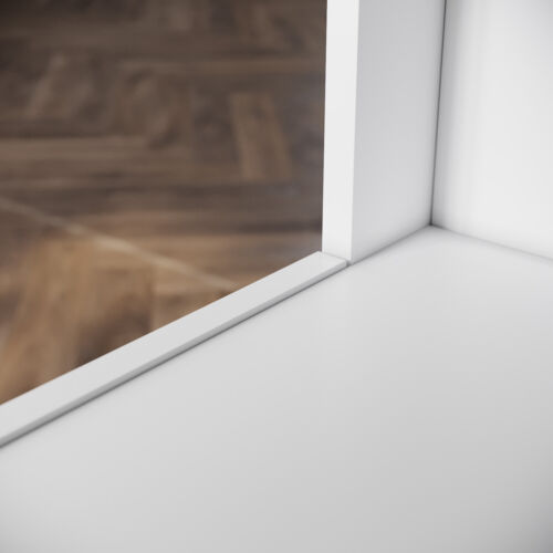 Sideboard Kommode Anrichte Highboard mit LED Beleuchtung Weiß Hochglanz 116cm - Bild 10 von 20