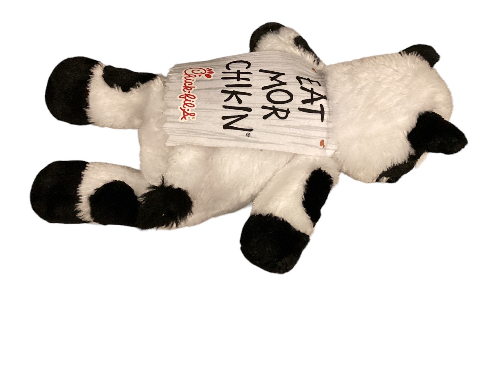 Chik Fil A Eat Mor Chikin- Cow Plush Stuffed Animal 20" Wearing Advertising Sign