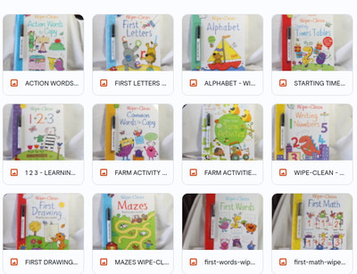 Usborne WIPE-CLEAN BOOKS (new) PICK YOUR FAVORITE