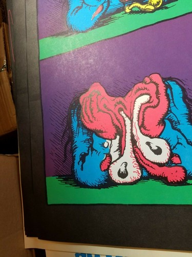 STONED AGIN! MARIHUANA VINTAGE 1970ER JAHRE SCHWARZLICHT HEADSHOP POSTER von R. Crumb - Bild 4 von 5