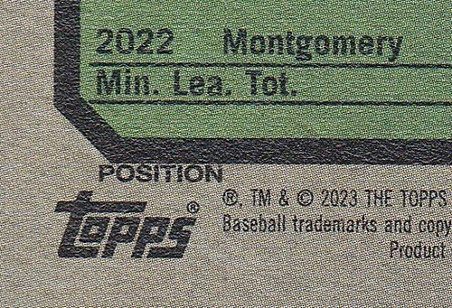 2023 Topps Heritage High Number #595 TAJ BRADLEY RC Case Hit POSITION SWAP - Picture 3 of 3